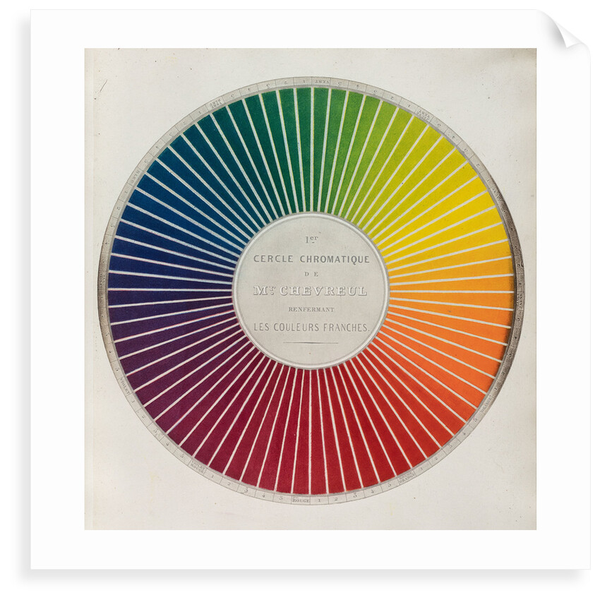 Colour circle by Michel Eugene Chevreul