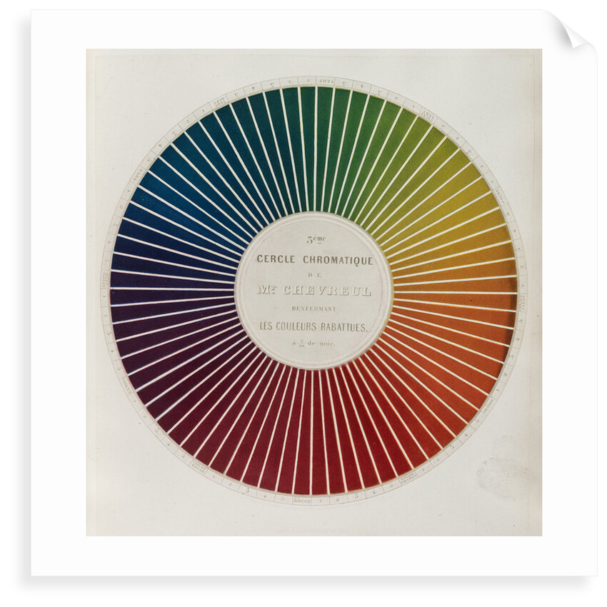 Colour circle by Michel Eugene Chevreul