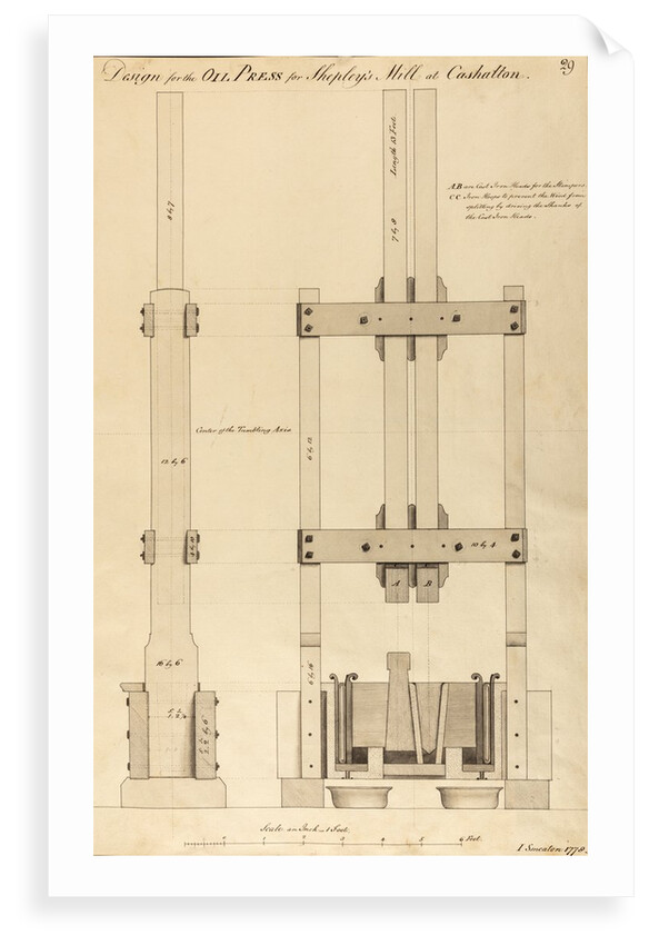 Oil press by John Smeaton