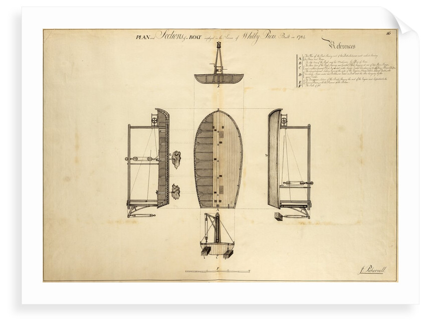 Stone-depositing barge by John Smeaton