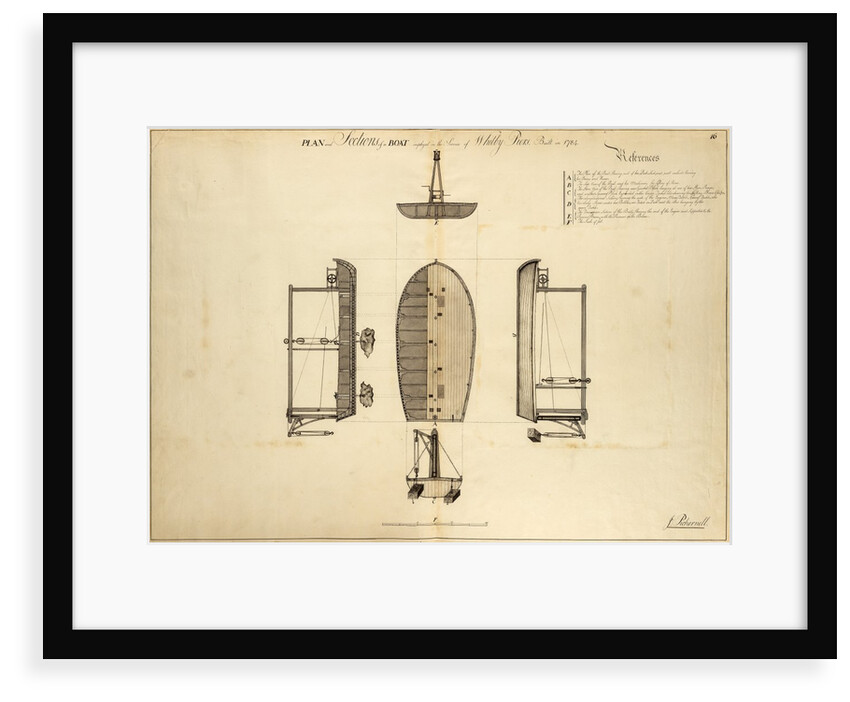 Stone-depositing barge by John Smeaton