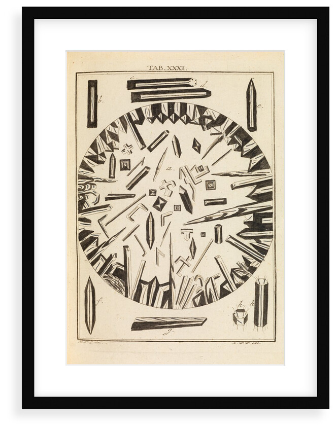 Nitre crystals by Martin Frobene Ledermuller