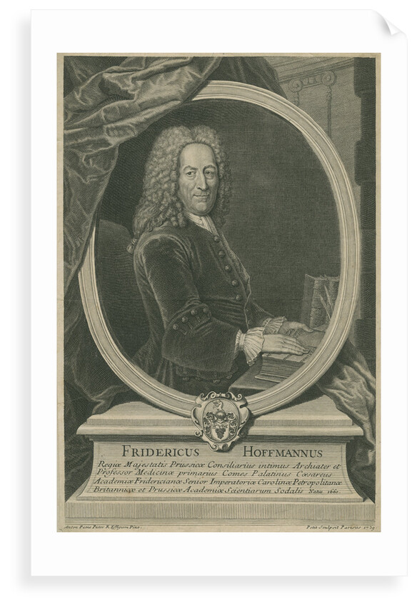 Portrait of Friedrich Hoffmann (1660-1742) by Gilles Edme Petit