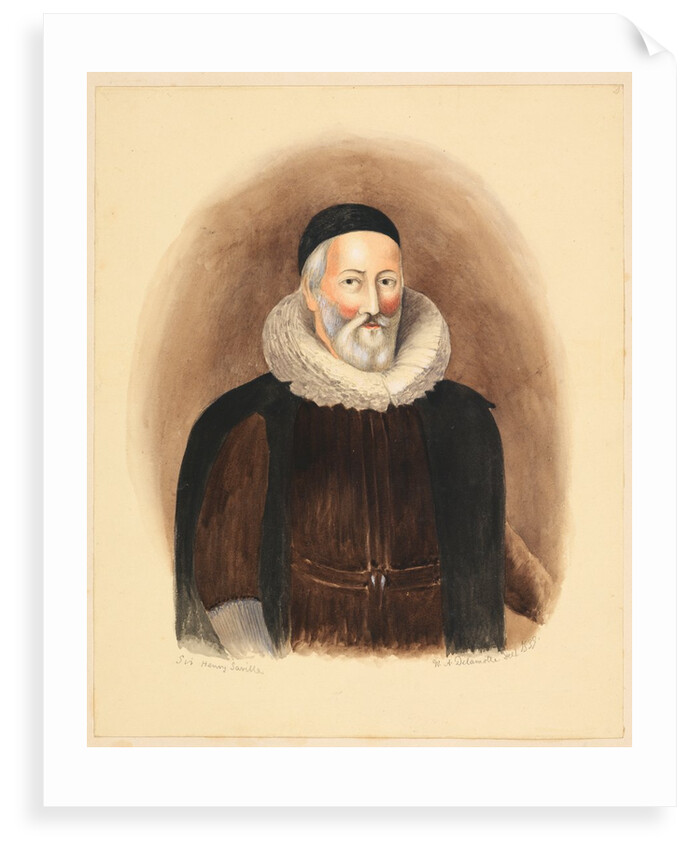 Portrait of Henry Saville by William Delamotte