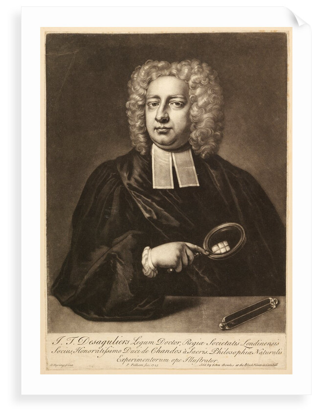Portrait of John Theophilus Desaguliers by Peter Pelham