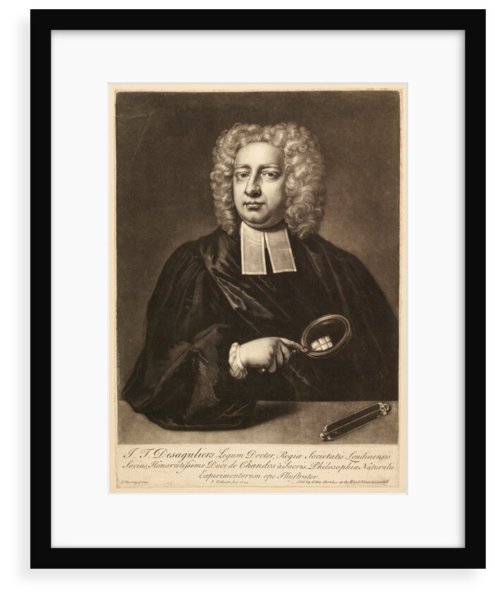 Portrait of John Theophilus Desaguliers by Peter Pelham