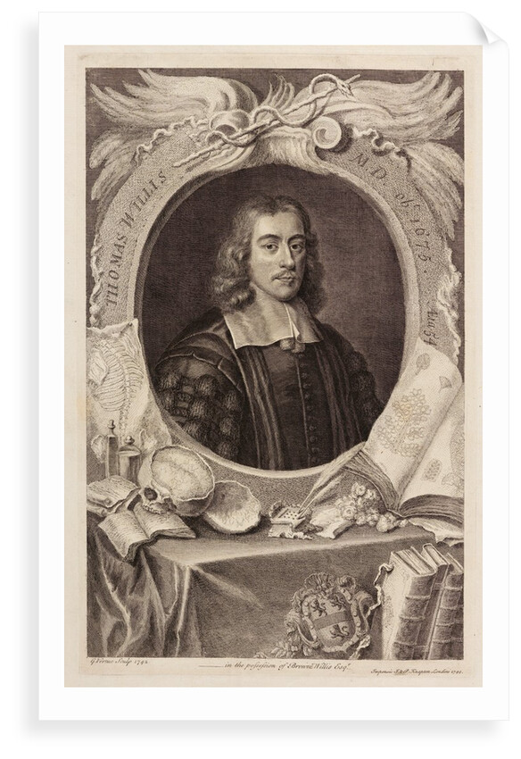 Portrait of Thomas Willis by George Vertue