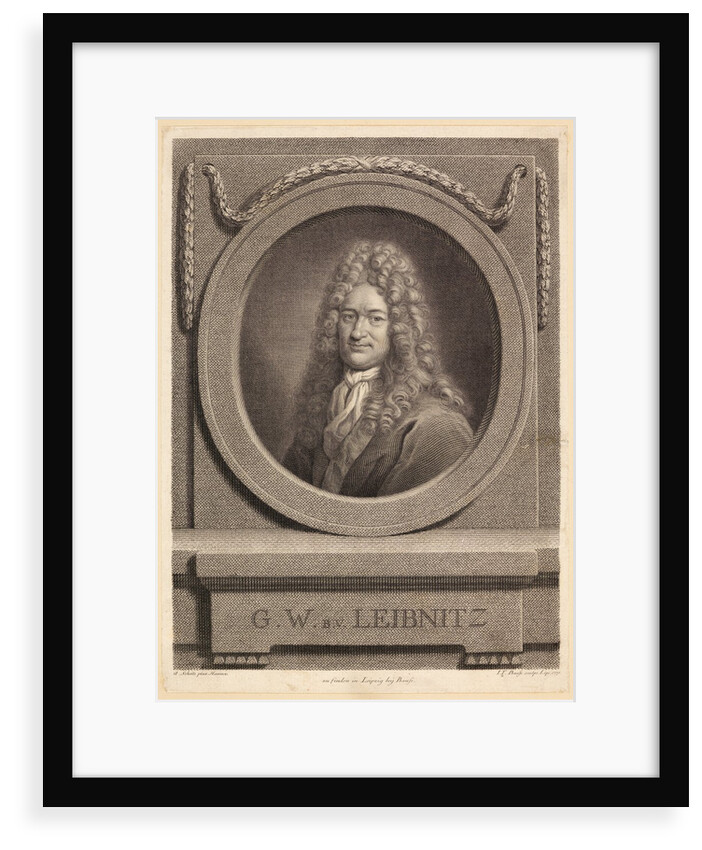 Portrait of Gottfried Wilhelm Leibniz by Johann Friedrich Bause