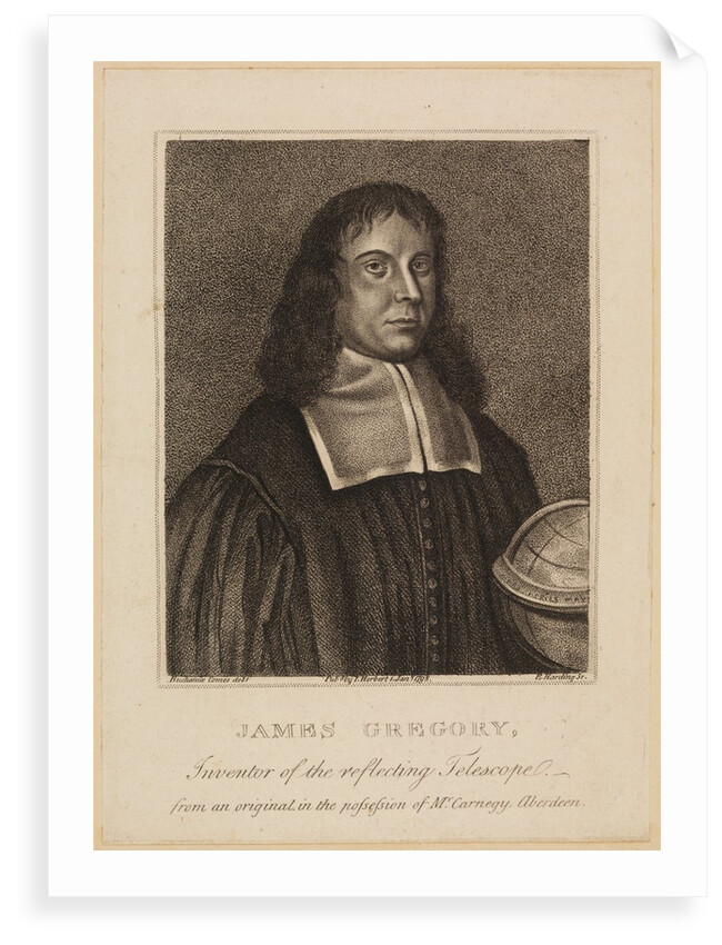 Portrait of James Gregorie by Edward Harding