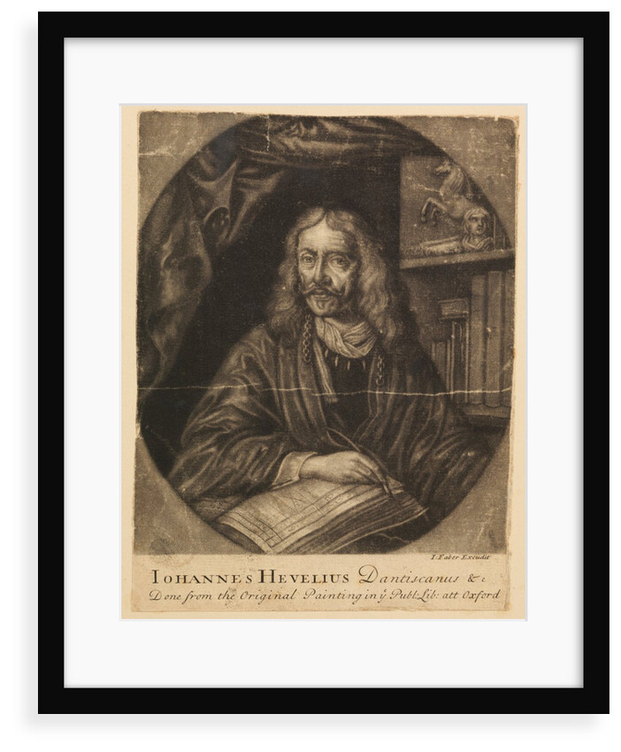 Portrait of Johannes Hevelius by John Faber the younger