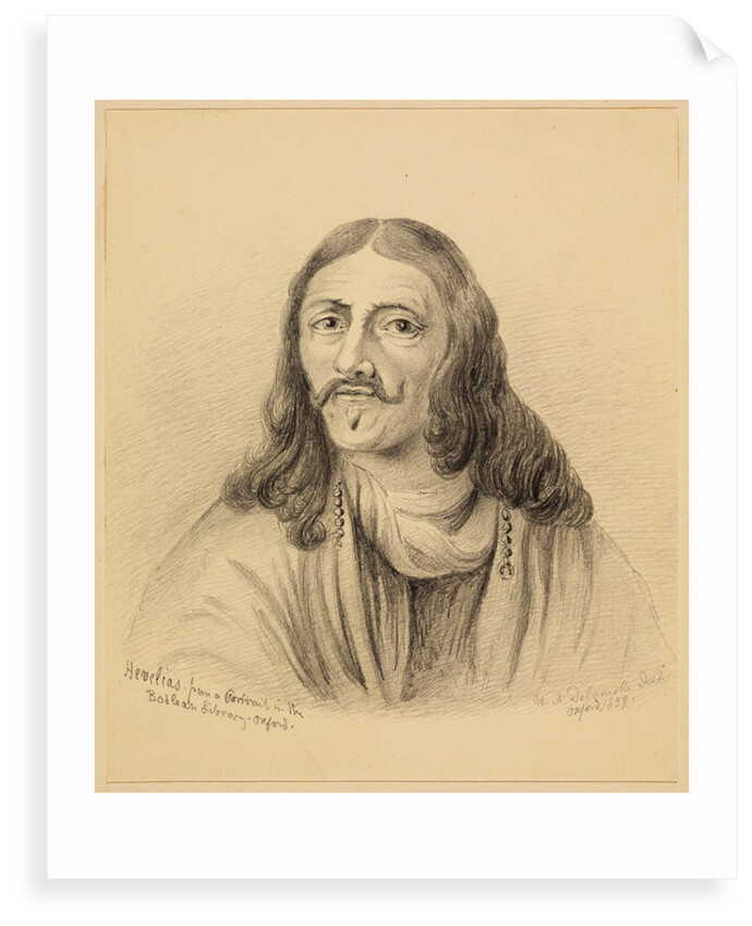 Portrait of Johannes Hevelius by William Delamotte