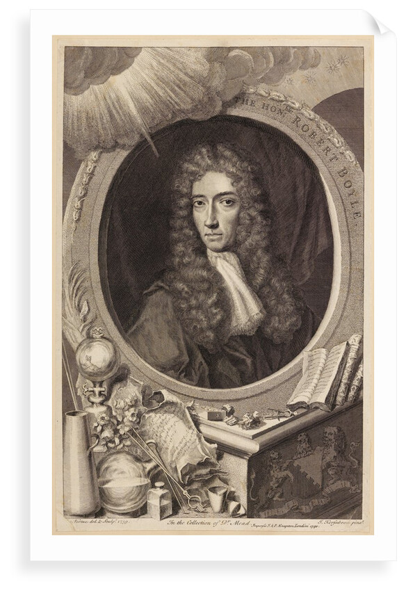 Portrait of Robert Boyle by George Vertue