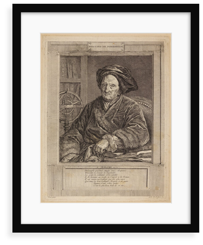 Portrait of Bernard le Bovier de Fontenelle by Ange-Laurent de La Live de Jully