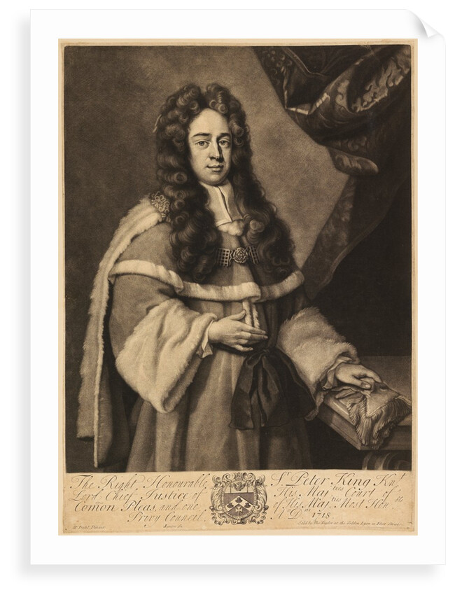 Portrait of Peter King, 1st Baron King of Ockham by John Simon