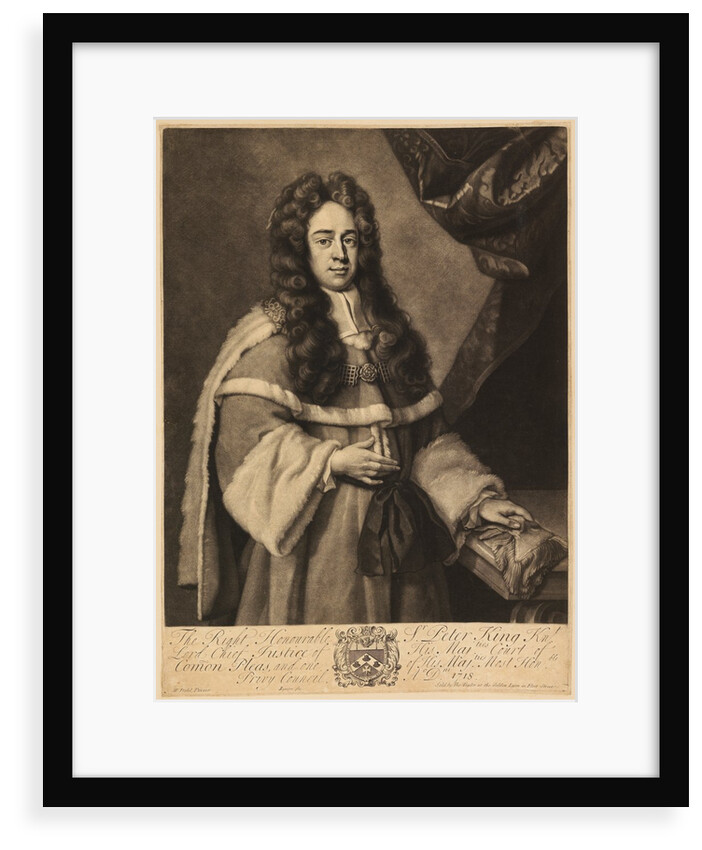 Portrait of Peter King, 1st Baron King of Ockham by John Simon
