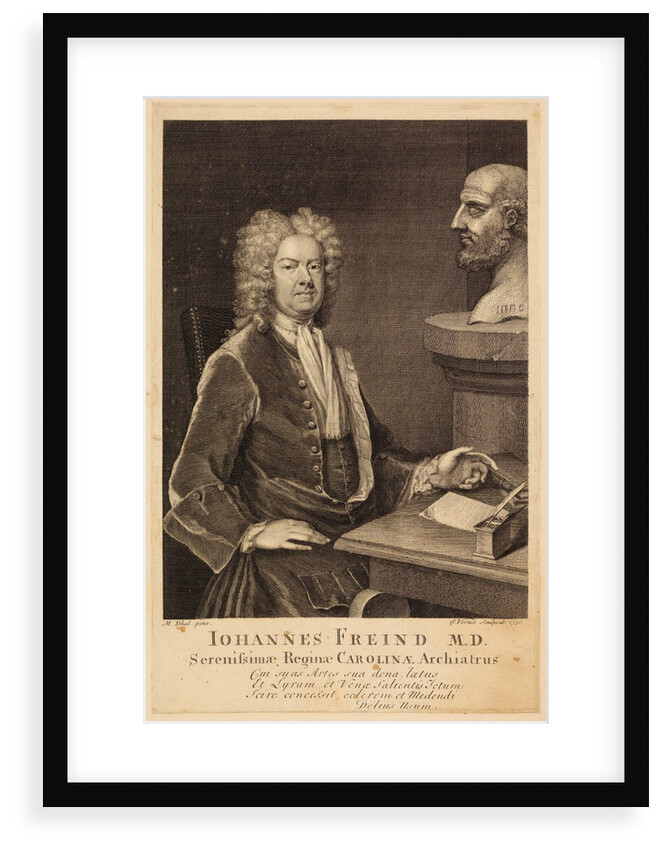 Portrait of John Friend by George Vertue
