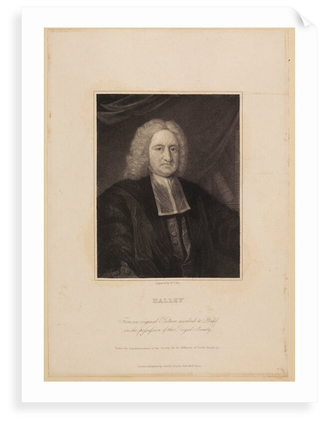 Portrait of Edmond Halley by William Thomas Fry