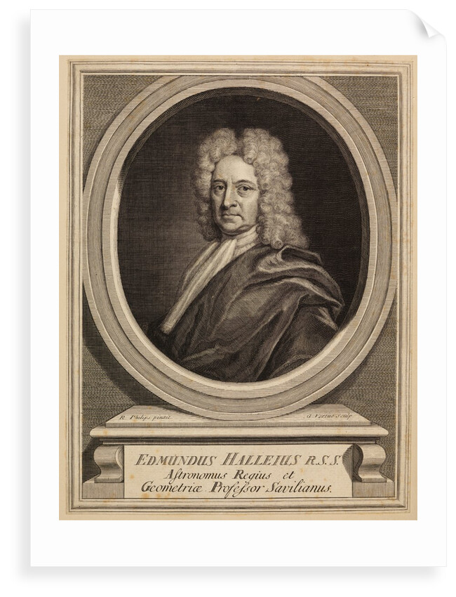 Portrait of Edmond Halley by George Vertue