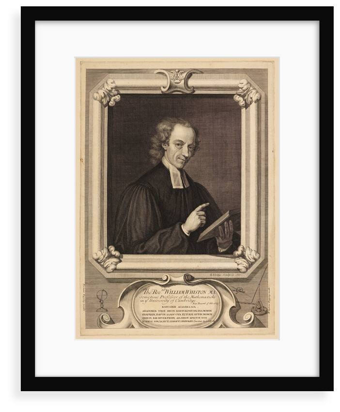 Portrait of William Whiston by George Vertue
