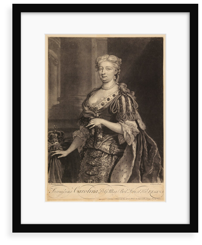 Portrait of Caroline of Ansbach by John Faber the younger