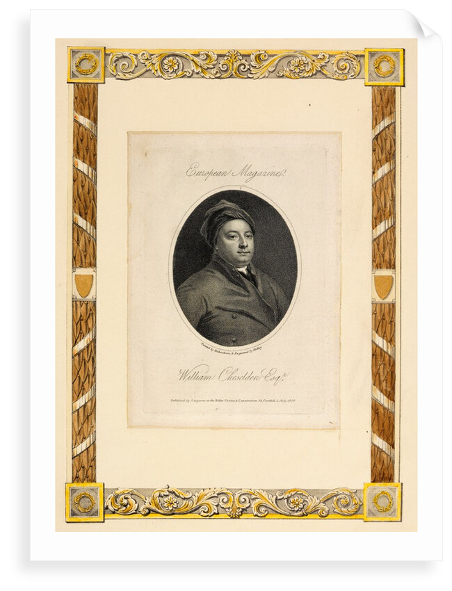 Portrait of William Cheselden by William Ridley