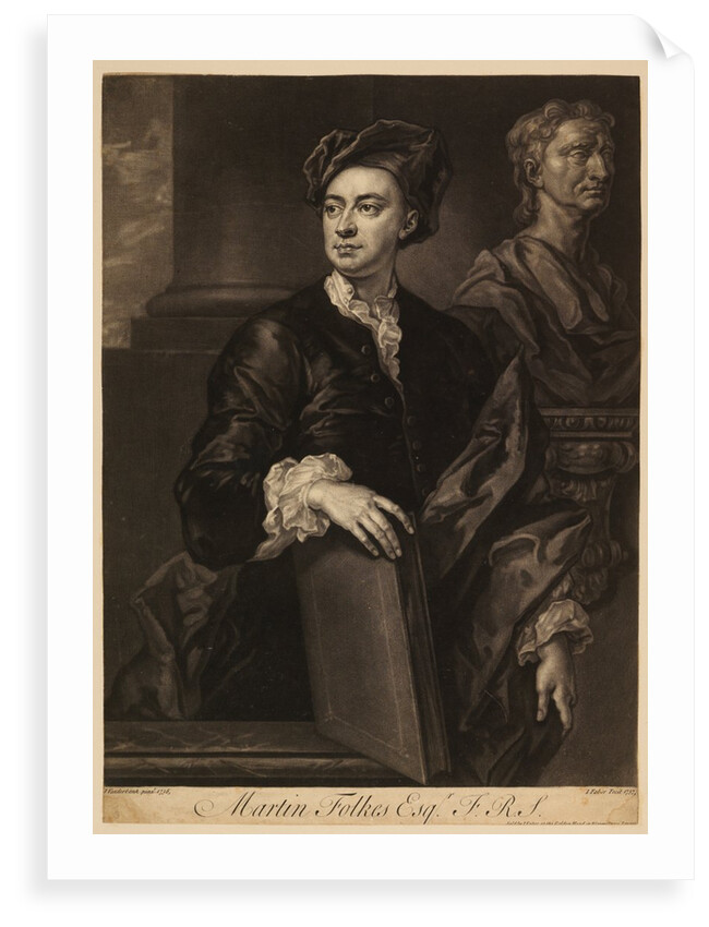 Portrait of Martin Folkes by John Faber the younger