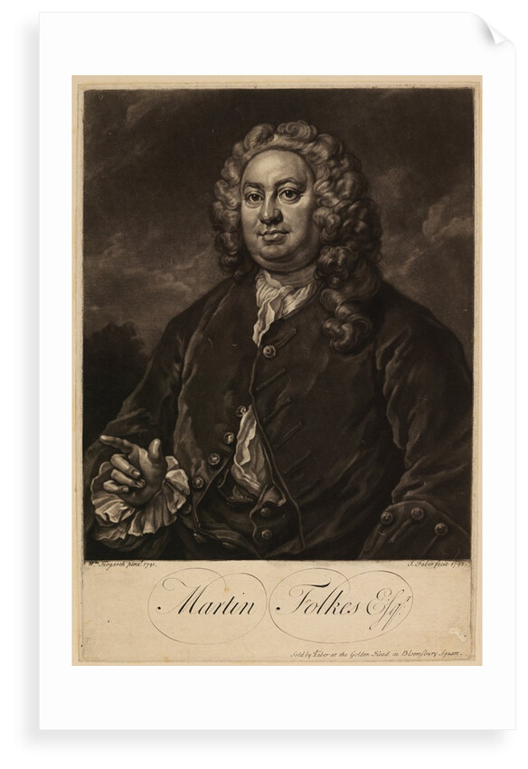 Portrait of Martin Folkes by John Faber the younger