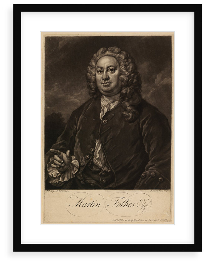 Portrait of Martin Folkes by John Faber the younger