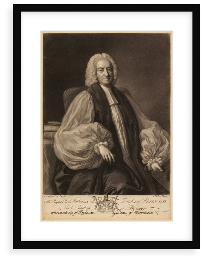 Portrait of Zachary Pearce by John Faber the younger