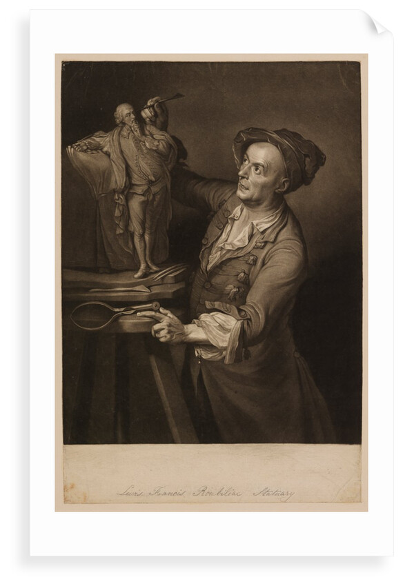 Portrait of Louis Francois Roubiliac by Unknown