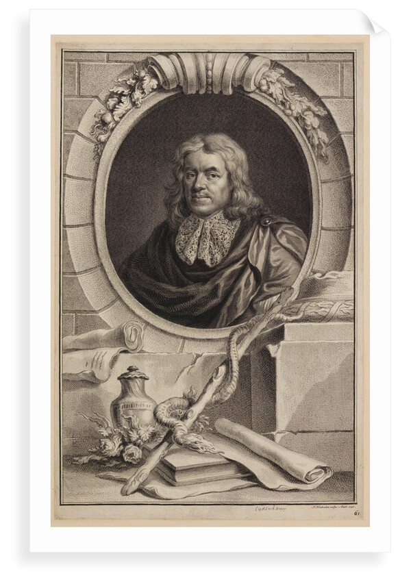 Portrait of Thomas Sydenham by Jacobus Houbraken