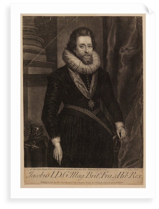 Portrait of James I and VI by John Faber the younger