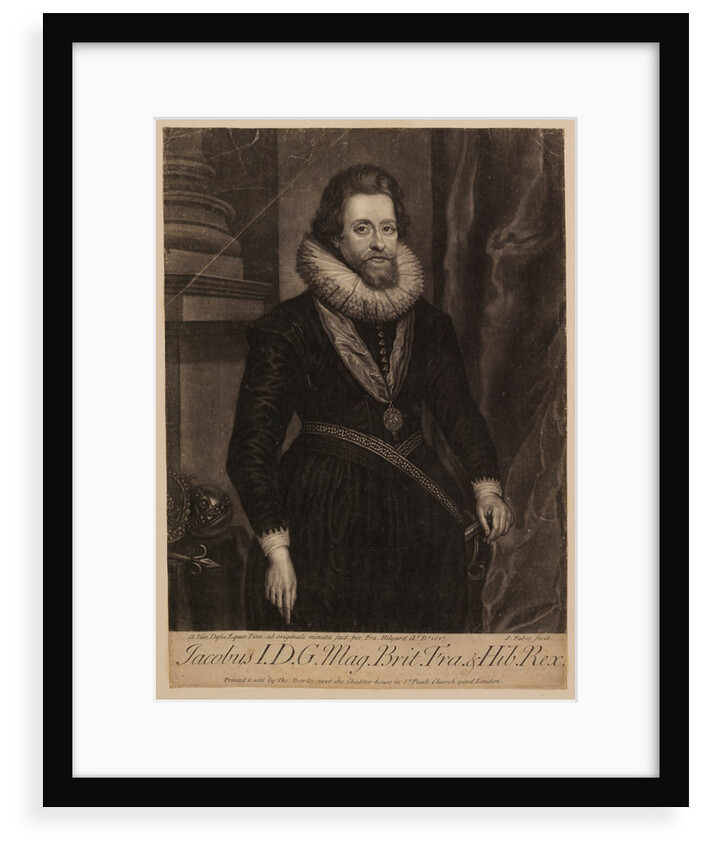 Portrait of James I and VI by John Faber the younger