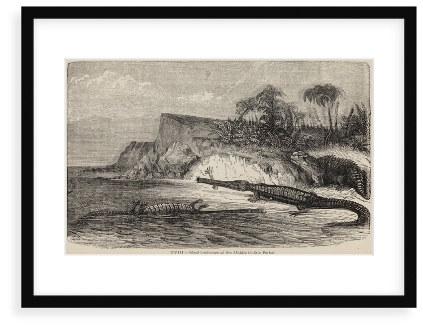 Teleosaurs and hylaeosaur by Unknown artist