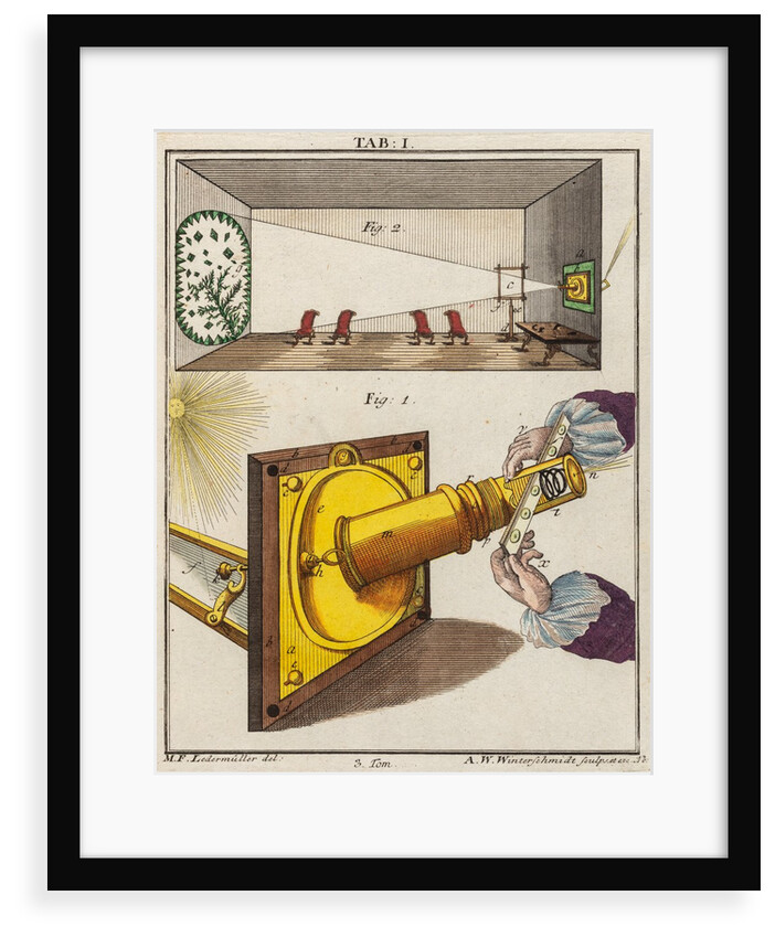 Solar microscope by Adam Wolfgang Winterschmidt