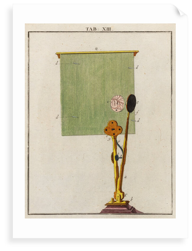 Microscope stand by Adam Wolfgang Winterschmidt