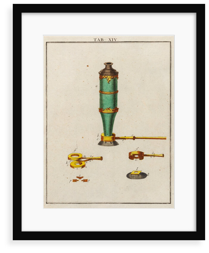 Compound microscope by Adam Wolfgang Winterschmidt