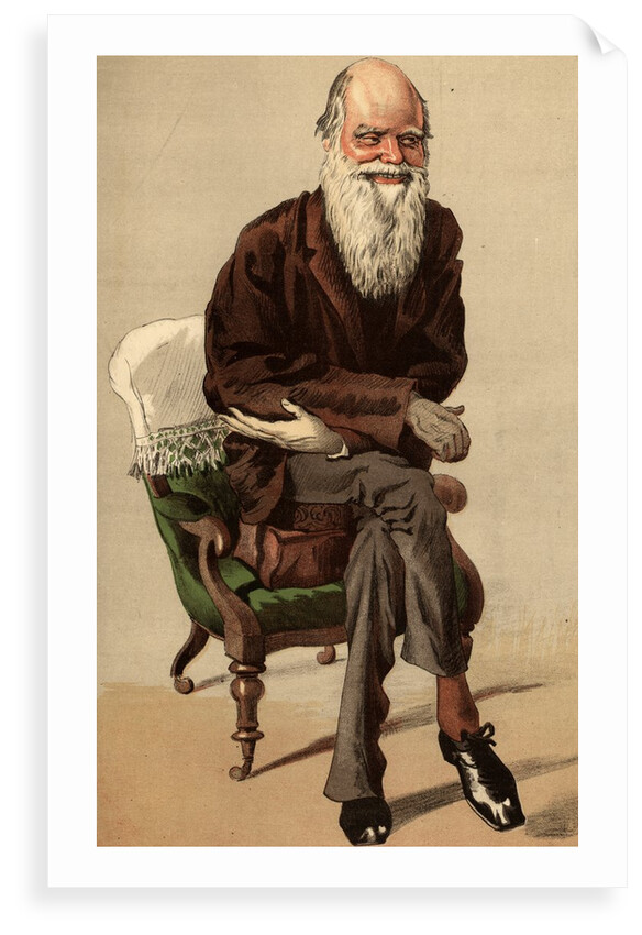 Caricature of Charles Robert Darwin by Jacques Joseph Tissot