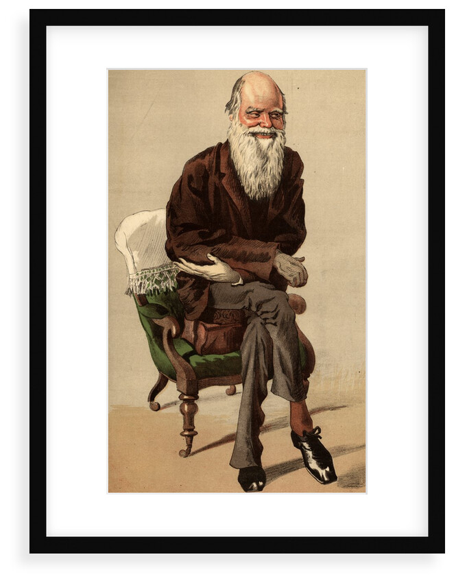 Caricature of Charles Robert Darwin by Jacques Joseph Tissot