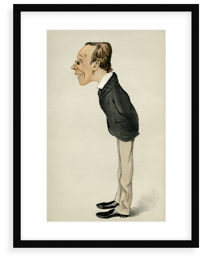 Caricature of Henry Fawcett by Melchiorre De Filippis Delfico