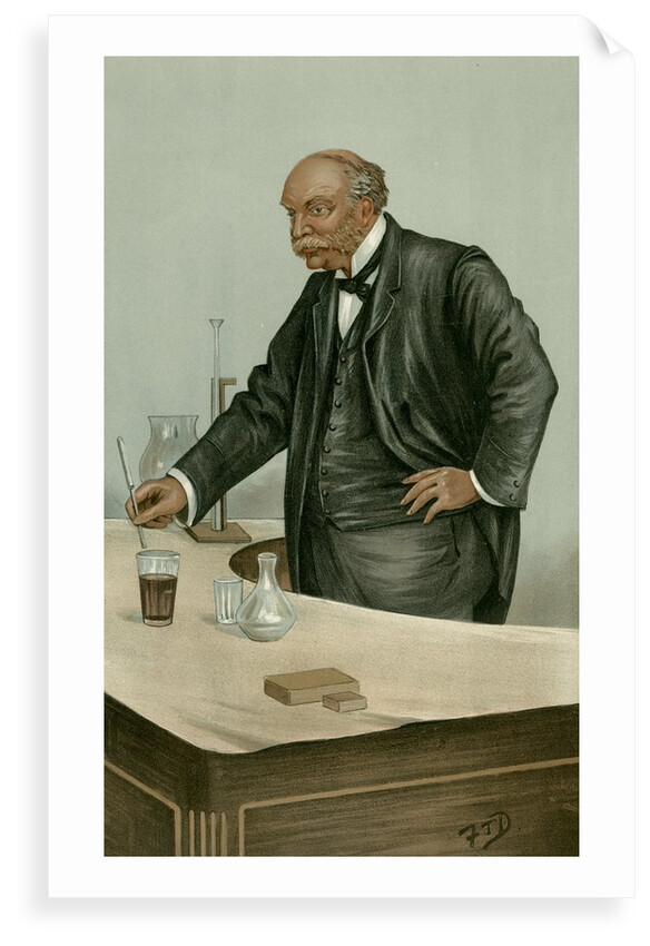 Caricature of John Robert Strutt by Frederick Thomas Dalton