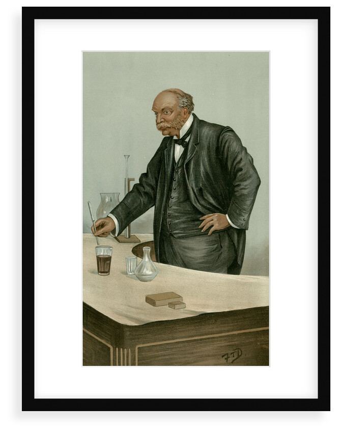 Caricature of John Robert Strutt by Frederick Thomas Dalton