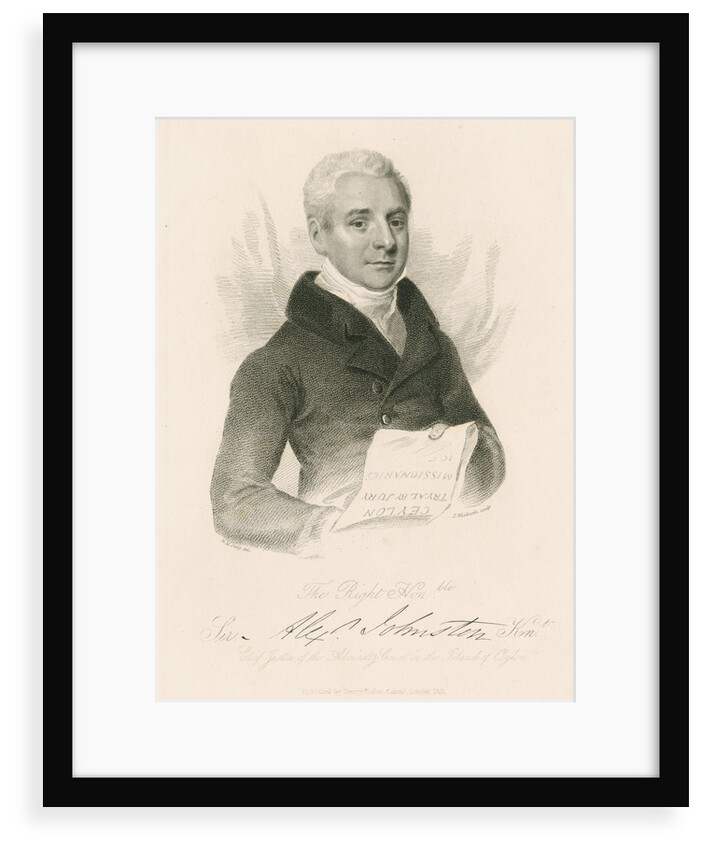 Portrait of Alexander Johnston (1775-1849) by Thomas A Woolnoth