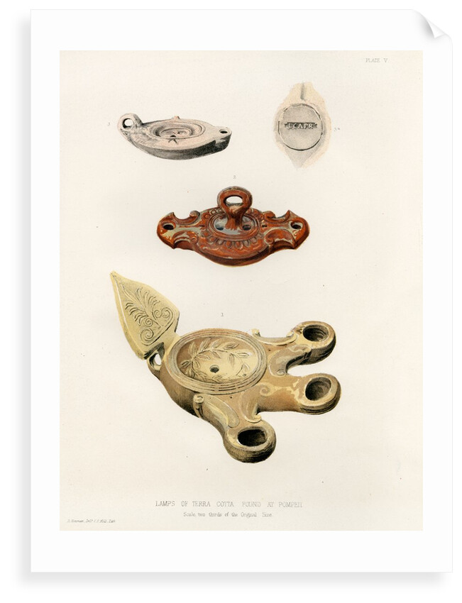 Lamps from Pompeii by C. F. Kell