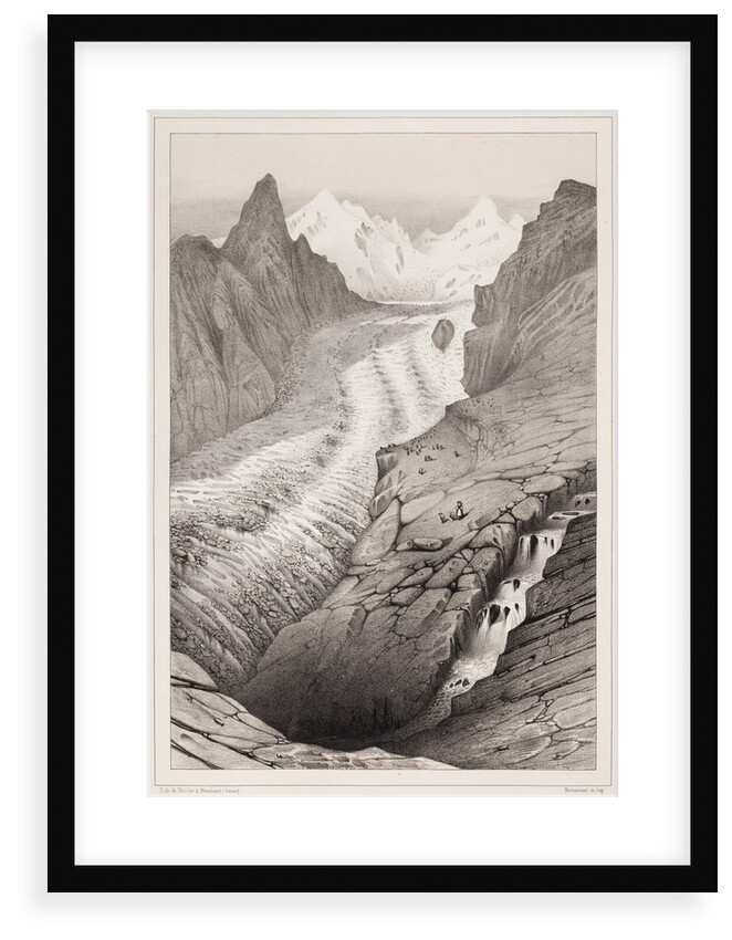 Riffelhorn, Gornerhorn and Monte Rosa mountain range by Hercule Nicolet