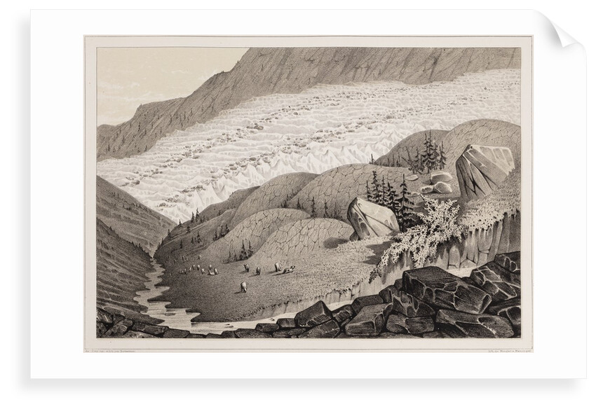 Glacial moraine, Zermatt by Hercule Nicolet