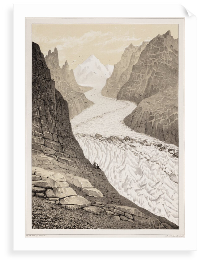 Fiescher glacier by Hercule Nicolet