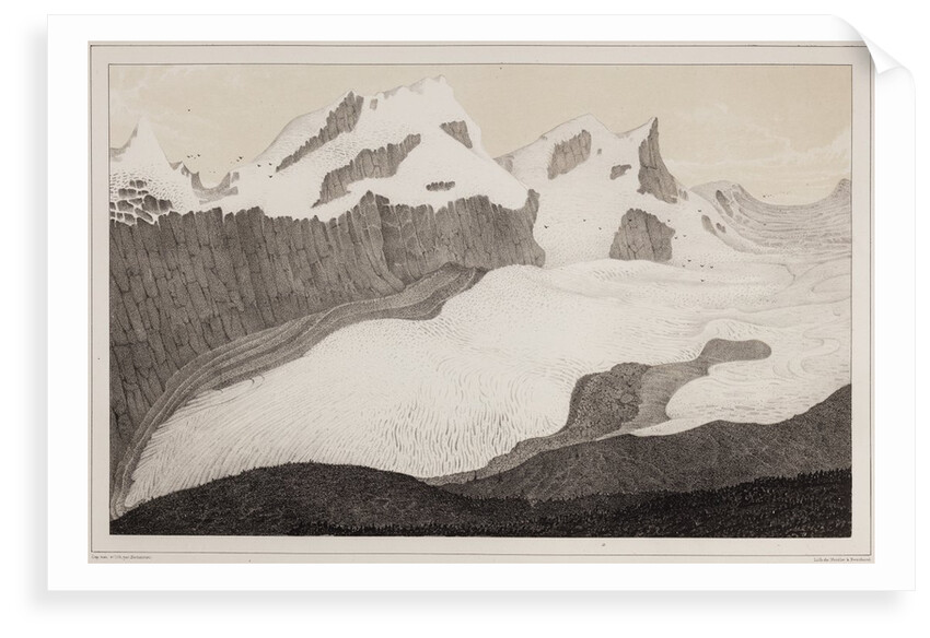 Findel glacier by Hercule Nicolet