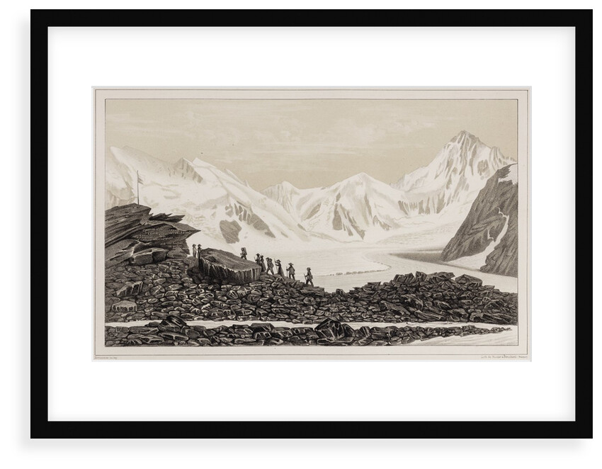 Lauteraar and Finsteraar glacier by Hercule Nicolet
