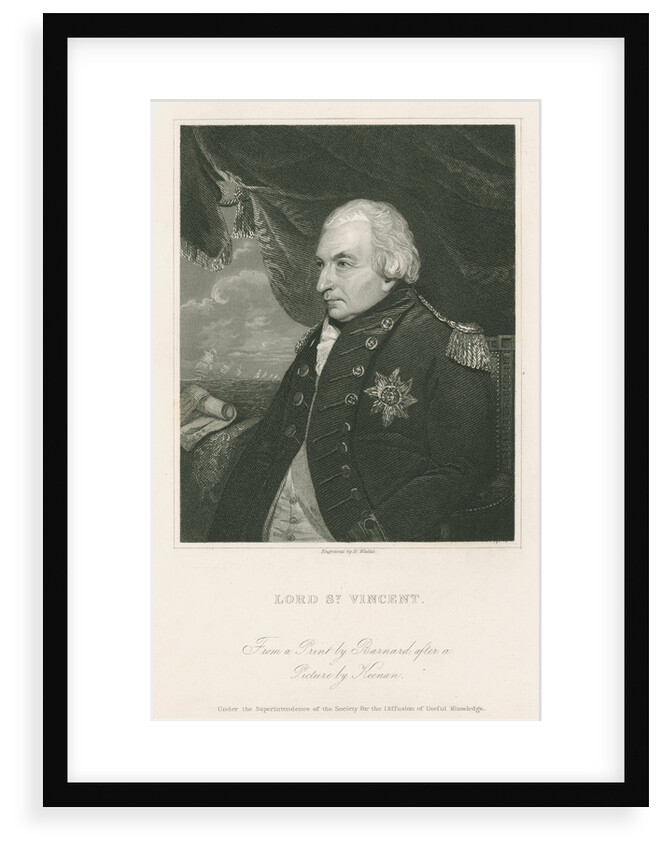 Portrait of John Jervi, Earl of St Vincent (1735-1823) by Henry Wallis